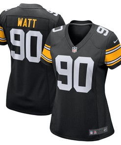 T.j. Watt Pittsburgh Steelers Womens Alternate Game Jersey - Black Nfl