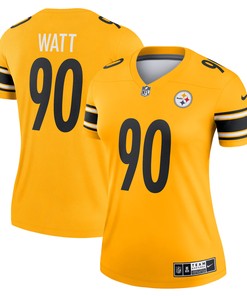 T.j. Watt Pittsburgh Steelers Womens Inverted Legend Jersey - Gold Nfl