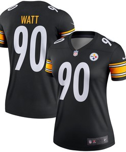 T.j. Watt Pittsburgh Steelers Womens Legend Jersey - Black Nfl