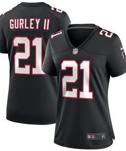 Todd Gurley Ii Atlanta Falcons Womens Throwback Game Jersey - Black Nfl