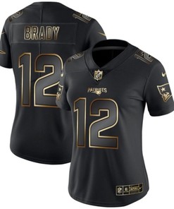 Tom Brady #12 New England Patriots Nfl Explosion Legendary Gold Black Jersey