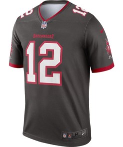 Tom Brady 12 Tampa Bay Buccaneers Alternate Legend Jersey - Pewter