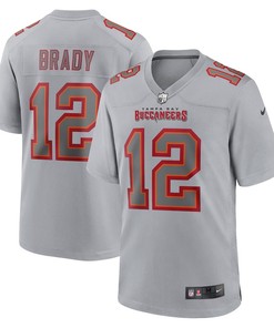 Tom Brady 12 Tampa Bay Buccaneers Atmosphere Fashion Game Jersey - Gray