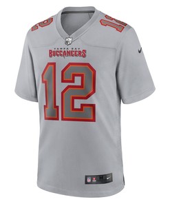Tom Brady 12 Tampa Bay Buccaneers Atmosphere Fashion Game Jersey - Gray