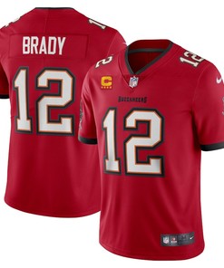 Tom Brady 12 Tampa Bay Buccaneers Captain Vapor Limited Jersey - Red