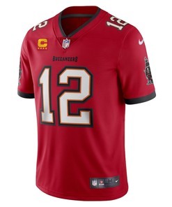 Tom Brady 12 Tampa Bay Buccaneers Captain Vapor Limited Jersey - Red