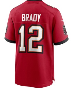 Tom Brady 12 Tampa Bay Buccaneers Game Jersey - Red