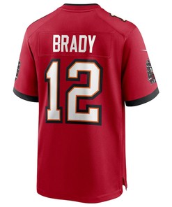 Tom Brady 12 Tampa Bay Buccaneers Game Player Jersey - Red