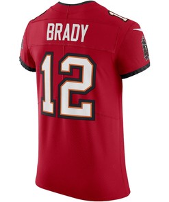 Tom Brady 12 Tampa Bay Buccaneers Vapor Elite Jersey - Red