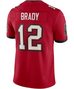 Tom Brady 12 Tampa Bay Buccaneers Vapor Limited Jersey - Red