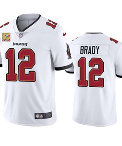 Tom Brady 12 Tampa Bay Buccaneers White Vapor Limited Jersey