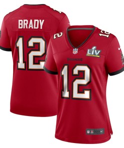 Tom Brady 12 Tampa Bay Buccaneers Women's Super Bowl LV Game Jersey - Red
