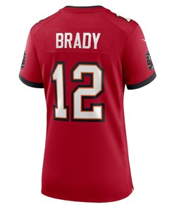 Tom Brady 12 Tampa Bay Buccaneers Women's Super Bowl LV Game Jersey - Red