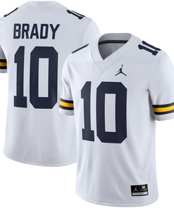 Tom Brady Michigan Wolverines Jordan Brand Alumni Game Jersey - White Ncaa