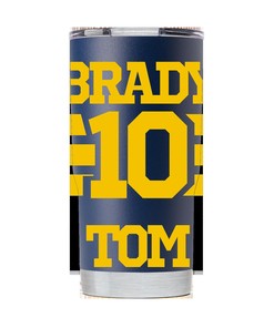 Tom Brady Navy Tumbler - Tampa Bay Buccaneers Fan Favorite