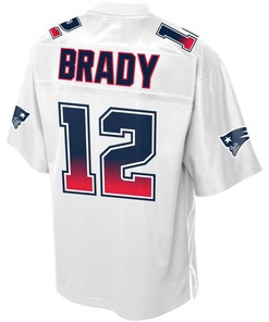 Tom Brady New England Patriots Nfl Pro Line By Fanatics Branded Fade Fashion Jersey - White