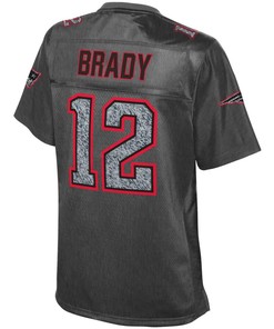Tom Brady New England Patriots Nfl Pro Line Womens Fashion Static Jersey - Gray