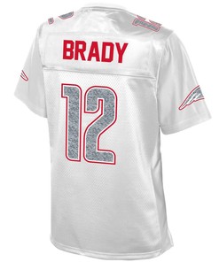 Tom Brady New England Patriots Nfl Pro Line Womens White Out Fashion Jersey - White