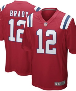 Tom Brady New England Patriots Nike Alternate Game Jersey - Red