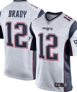 Tom Brady New England Patriots Nike Game Jersey - White/navy Blue