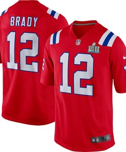 Tom Brady New England Patriots Nike Super Bowl Lii Bound Game Jersey - Red