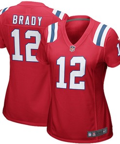 Tom Brady New England Patriots Nike Womens Game Jersey - Red