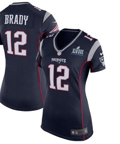 Tom Brady New England Patriots Nike Womens Super Bowl Liii Bound Game Jersey - Navy