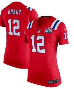 Tom Brady New England Patriots Nike Womens Super Bowl Liii Bound Game Jersey - Red