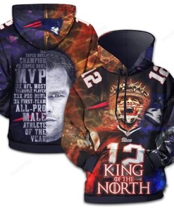 Tom Brady New England Patriots Style 2 3D Hoodie Zip Hoodie