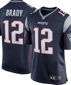Tom Brady New England Patriots Youth Nike Team Color Game Jersey - Navy Blue