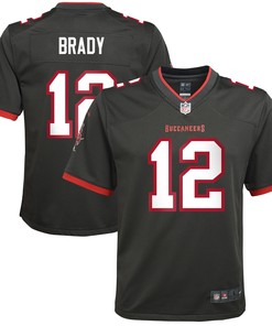 Tom Brady Tampa Bay Buccaneers Alternate Game Jersey Pewter Nfl