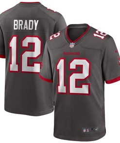 Tom Brady Tampa Bay Buccaneers Alternate Game Jersey Pewter Nfl
