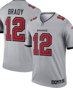 Tom Brady Tampa Bay Buccaneers Inverted Legend Jersey - Gray Nfl