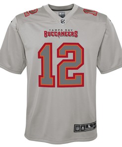 Tom Brady Tampa Bay Buccaneers Youth Atmosphere Game Jersey - Gray