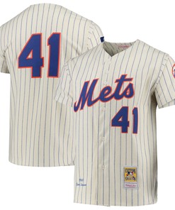 Tom Seaver New York Mets Mitchell & Ness Cooperstown Collection Authentic Jersey - Cream Mlb