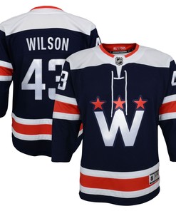 Tom Wilson Washington Capitals 2020/21 Alternate Premier Player Jersey - Navy Nhl