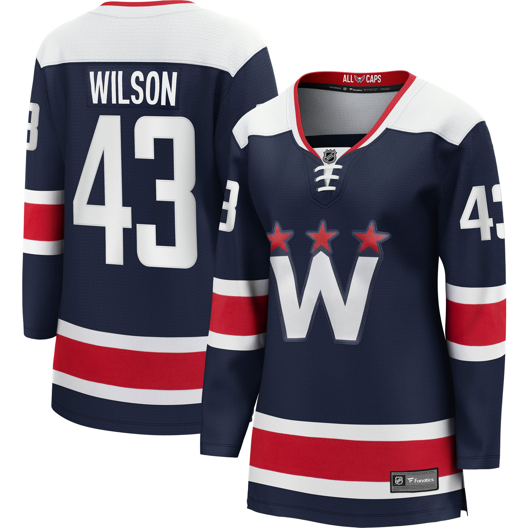 Tom Wilson Washington Capitals Fanatics Branded Womens Alternate 2020/21 Premier Breakaway Player Jersey - Navy Nhl