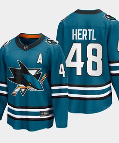 Tomas Hertl 48 San Jose Sharks 2022-23 Home The Evolve Teal Jersey