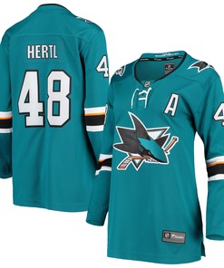 Tomas Hertl San Jose Sharks Fanatics Branded Womens Breakaway Home Team Player Jersey - Teal Nhl