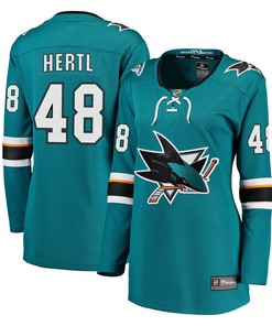 Tomas Hertl San Jose Sharks Fanatics Branded Womens Home Premier Breakaway Player Jersey - Teal Nhl