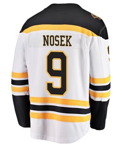 Tomas Nosek 9 Boston Bruins Stanley Cup 2023 Playoffs Patch Away Breakaway Men Jersey - White