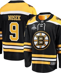 Tomas Nosek 9 Boston Bruins Stanley Cup 2023 Playoffs Patch Home Breakaway Men Jersey - Black