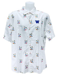Tommy Bahama Xxl Hawaiian Shirt Hula Girls Washington Huskies