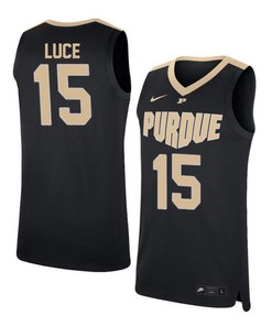 Tommy Luce 15 Purdue Boilermakers Elite Basketball Men Jersey - Black