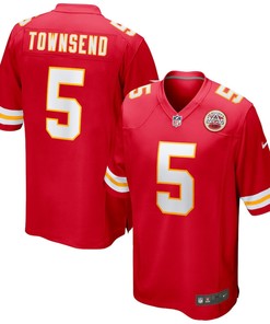Tommy Townsend 5 Kansas City Chiefs Game Jersey - Red