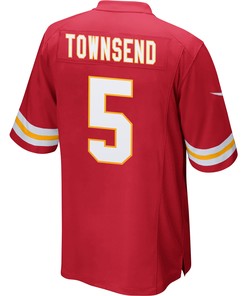 Tommy Townsend 5 Kansas City Chiefs Super Bowl LVII Champions 3 Stars Men Game Jersey - Red