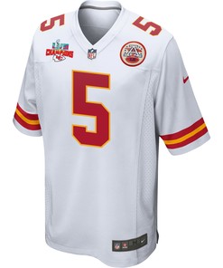 Tommy Townsend 5 Kansas City Chiefs Super Bowl LVII Champions 3 Stars Men Game Jersey - White