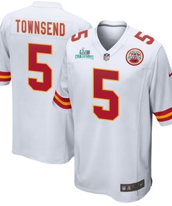 Tommy Townsend 5 Kansas City Chiefs Super Bowl LVII Champions Men Game Jersey - White