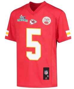 Tommy Townsend 5 Kansas City Chiefs Super Bowl LVII Champions Youth Game Jersey - Red