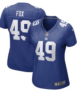 Tomon Fox New York Giants Women's Game Player Jersey - Royal